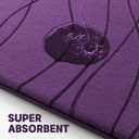 YIHOUSE Memory Foam Purple Bathroom Rug Sets 5 Piece, Ultra Absorbent Bath Mat for Bathroom - Non-Slip Machine Washable & Dry Quickly, 5 Piece Bathroom Mat Set, Purple