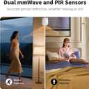 Aqara Presence Sensor FP300 Wireless 5-in-1 Motion Sensor with mmWave, PIR, Light, Temperature & Humidity Detection, Thread & Zigbee, Supports HomeKit, Home Assistant, Alexa, Google Home