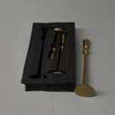 Antique Brass Iron Taper Candle Holder - Set of 3 Decorative Candle Stand, Candlestick Holder for Wedding, Dinning, Party