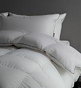 Twin Size Down Fiber Comforter, All Season Cotton Down Duvet Insert, High Fill Power Fluffy Ultra-SoftHotel Collection
, Size 106*90"