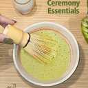 Matcha Whisk Set with Matcha Bowl, Matcha Whisk Holder Matcha Bamboo Whisks, Scoop, Sifter, Unique Gifts for Women Men Girl Friend Home Kitchen Decor Gifts for Tea Enthusiasts Christmas