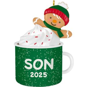 Hallmark Keepsake Christmas Ornament, Son Gingerbread Boy in Mug 2025
