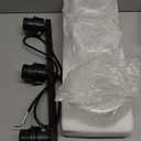 ROCUNSI 3-Light Kitchen Island Lighting, Black Pendant Light Fixture, Farmhouse Dining Room Light Fixtures Over Table, Modern Hanging Light Fixtures with Clear Glass, E26 Base, Bulbs Not Included