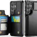 Vinich for Samsung Galaxy S26 Ultra Wallet Case with Card Holder, RFID Blocking Credit Slots Kickstand Shockproof Phone Cover for Women Men, Black