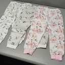 Baby Jogger Pants with Elastic Cuffs Stay-On Lightweight Toddler Joggers, Soft & Stretchy Baby Pants, 3-Pack