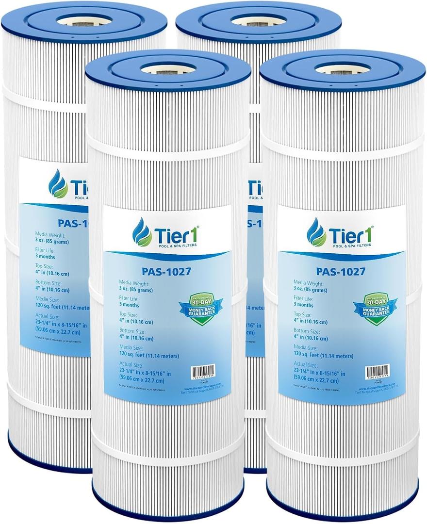 Tier1 C1200 Pool Filter Cartridge Replaces PA120 & CX1200RE, 4-Pack