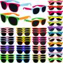 Neon Sunglasses Bulk,36 Pack 12 Colors Sunglasses with UV400 Protection for Adults and Teens, Party Favor for Pool Party, Beach Party, Goodie Bag Fillers, Birthday Party Supplies