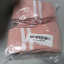 Womens 4Pcs Pilates Grip Socks Non Slip Yoga Socks with Grips Barre Hospital Athletic Socks for Women (Pink)