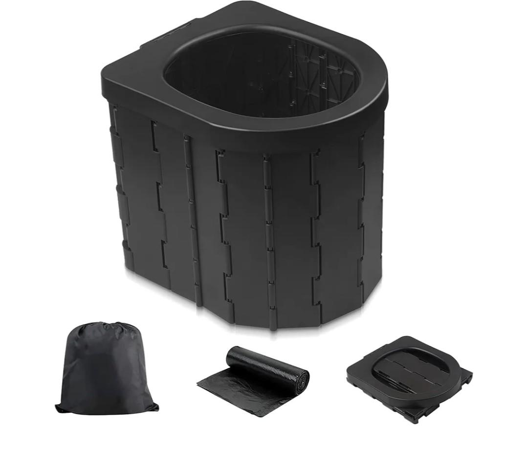 Portable Toilet for Camping, Potty Adults, Porta Travel Commode Bucket Car, Travel, Outdoor, Hiking, Backpack, Trips, Tent, Boat, Beach, Traffic Jam, Home Portable Toilet for Camping, Potty Adults, Porta Travel Commode Bucket Car, Travel, Outdoor, Hiking, Backpack, Trips, Tent, Boat, Beach, Traffic Jam, Home