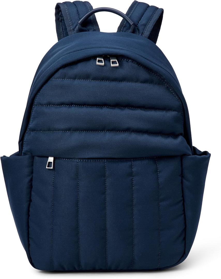 Amazon Essentials Women's Small Quilted Backpack, Navy, One Size