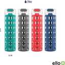 Ello Syndicate Glass Water Bottle, 20oz Gray