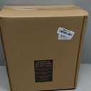 mDesign Decorative Trash Can, 12" x 6.25" x 13", Black Steel, 10 Liter/2.6 Gallon Capacity