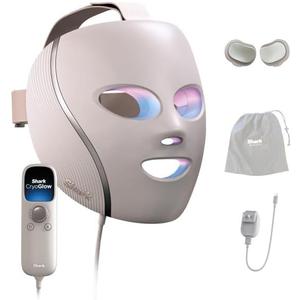 Shark CryoGlow LED Face Mask with Under-Eye Cooling, Anti-Ageing & Blemish Repair, Red & Blue LED, Infrared Light Therapy, USB-C, Remote Control, Storage Bag, Adjustable Straps, Rose Glow, FW312PK