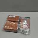 Suwimut 6 Pack Hip Flask for Liquor for Men Women, 8 oz Leak Proof Stainless Steel Pocket Hip Flask with Brown Leather Cover and Funnel for Drinking of Alcohol, Whiskey, Rum and Vodka