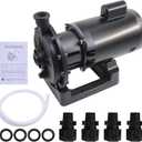 PB4-60 Pool Booster Pump 3/4 HP with Hose Kit,Compatible with Polaris Vac-Sweep 280/380/3900 Sport,1440 GPH,140 Ft Lift,Pure Copper Motor, Ultra Quiet