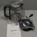 Basics Electric Kettle with Glass Carafe for Tea and Coffee, BPAFree, Fast Boiling, Auto ShutOff, BoilDry Protection, Water Level Indicator, 1.7 Liter, 1500W, Black and Silver