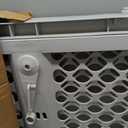 MYPET Universal Pet Gate: 26 - 42 Wide Dog Gate for Doorways with Pressure Fit or Swinging Door Hardware Mounting Types Included: 26" Tall; Gray