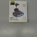 9-in-1 Cigarette Lighter Splitter, 156W Car Charger Adapter with PD 36W & QC 3.0, 3 Sockets with Independent Switches, 6 USB Ports, LED Voltage Display, UL Certified, Includes Spare Fuse