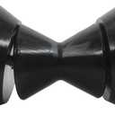 3 Inch 4Inch Boat Trailer Roller Assembly Bow Stop Bell Roller with 1/2 Inch Shaft, 3 Inch Roller fits 3 Inch Bracket, 4 Inch Roller fits 4 Inch Bracket, Polyurethane (3inch Black V)