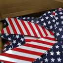 6Pcs Patriotic PVC Velvet Bows 9.8x13.8 inch, Red White Blue Plastic Velvet Bows with 3D Shape for 4th of July Decor, Wreath, Mailbox, Party Favors, Memorial Day