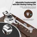 Belt Drive Turntable for Vinyl Record Player,Connect with Bluetooth Speakers or Active Speaker,Built-in Phono Pre-amp,USB Digital Output, Magnetic Cartridge,High-Gloss Wood Design(Brown)