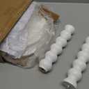 Fultyle Round Side Table, Small Drink Table for Small Spaces, Modern Accent End Table Nightstand with Solid Wood Leg for Living Room, Bedroom, Corners, and Office (White)