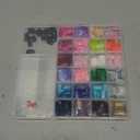 FANDAMEI Press on Nails, 24 Colors 576PCS Short Press on Nails Kit. Glossy Glitter Glue on Nails with Tabs. Fake Nails for Women, Girls, Kids, Teens. Natural Fit Lightweight for Christmas