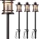 EDISHINE Low Voltage Landscape Lighting, 3.4W 155LM 12V 3000K Wired Pathway Lights, Outdoor Waterproof Electric Landscape Path Lights, 50,000H LED for Yard, Garden, Driveway, 4 Pack