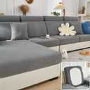 Magic Sofa Cover Soothing Home Sofa Covers Couchs Slipcover Stretch Sectional Couch Covers Sofa Hero Covers for Couch Couch Cover for Dogs Washable (Gray,Seat Cover)