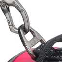 EXCELLENT ELITE SPANKER Nylon Reflective Dog Harness Adjustable No Pull Lightweight EVA Padded Vest Nameplate-Front Clip Service Dog Harness with Buckle for Medium Large Dogs (Black, S)