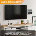 Cable Box Mount, Modem Mount, Adjustable Cable Box Wall Mount Bracket for Small and Wide Devices, Compatible with Media Players, Cable Boxes, Modems, DVD Players