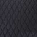 Quilted Foam Vinyl Fabric Faux Leather Thick Sponge Backing DIY Upholstery headboard Car Headliner Furniture, 39" x 60", Diamond 2" x 3" (Black)