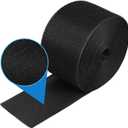 WILLBOND 24 Feet in Length Cable Floor Strip Carpet Cord Cover Cable Protector Management, Protect Cords Prevent a Trip Hazard (1, Black)