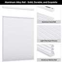LazBlinds Top Down Bottom Up Cordless Cellular Shades, 26" W x 64" H, White