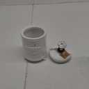 Mud Pie ceramic Coffee Canister Door Knob Handle, White