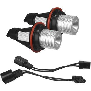 2pcs Error Free LED Angel Eyes Marker Lights Bulbs Compatible for BMW E39 E53 E60 E61 E63 E64 E65 E66 E87 525i 530i xi 545i M5 (White)