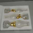 Kittmip 3 Pcs Clear Chamber Oil Lamps for Indoor Use 10.6'' Vintage Kerosene Lamp Hurricane Oil Lantern Adjustable Fire Wick Decorative Lantern for Valentines Wedding Table Decor Emergency Lighting