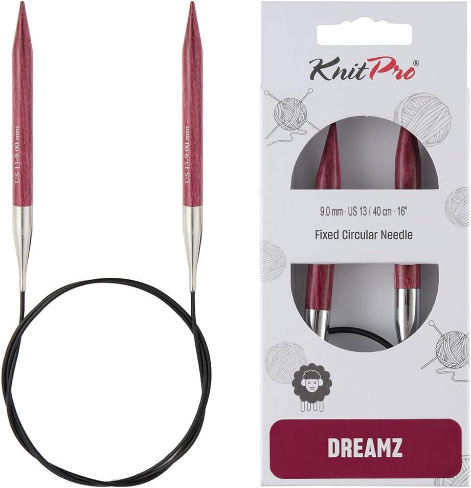 KnitPro Dreamz Fixed Circular Needles 16" (40cm) | US Size 13 (9mm) KnitPro Dreamz Fixed Circular Needles 16" (40cm) | US Size 13 (9mm)