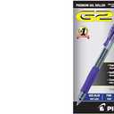 Pilot G2 Premium Gel Roller Pen Set - Fine Point 0.7 mm, Black & Iris Blue, 12-Pack Each