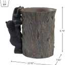 Avanti Linens - Waste Basket, Decorative Trash Can, Animal Inspired Home Decor (Black Bear Lodge Collection)