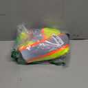 Neon Outfit Neon Costume Accessories Reflective Vest Sunglasses Necklace Bracelet for Glow Party Football Game (37# Fruit Green/White Bars)