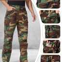FREE SOLDIER Men's Tactical Pants Water Resistant Ripstop Cargo Work Lightweight EDC Hiking Pants with Multi Pockets(Camo 42W30L)