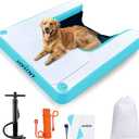 VOFiTNY Inflatable Floating Dog Docks Water Ramp Protable Pup Floats Ladder for Pool Lake