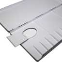 Aluminum Art Palette, 13 Wells, 9.8 x 4.3 inches, Black/White, No 413 - 1 Pcs