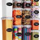 Chef's Path Kitchen Storage Box  Set of 14 Airtight Food Containers  Kitchen and Pantry Organisation  BPA-Free Plastic Food Storage Box  Labels, Marker and Spoons