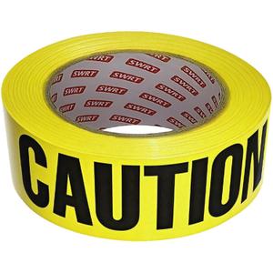 SWRT 1 Roll Premium Yellow Caution Tape, 3 Inch x 1000FT Bright Hazard Tape with Bold Black Text for Danger Zones/Sporting Events, Construction Tape for Crime Scenes/Halloween Decor
