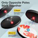 Peel-&-Stick Flexible Adhesive Magnets - 80 Magnetic Dots for Office Supplies, Whiteboard, Crafts, Fridge, & School Projects