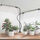 GHodec Grow Light,Full Spectrum White 84 LED Clip Plant Lights for Indoor Plants Growing, 4/8/12H Timer & 5 Dimmable Levels (80W)