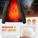 Men's Puffer Jacket Lightweight Warm Winter Jackets for Men Windproof Insulated Puffy Coat with 3 Pockets (XXL)