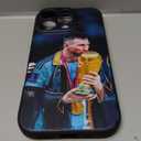 Nikitea ZERMU for iPhone 15 Pro Max Case, Fashion Full Protection Soft Silicone TPU Shock Absorption Bumper Cover for iPhone 15 Pro Max 6.7 inch, Lione%l Mess%i Soccer-10-Argentina Flag